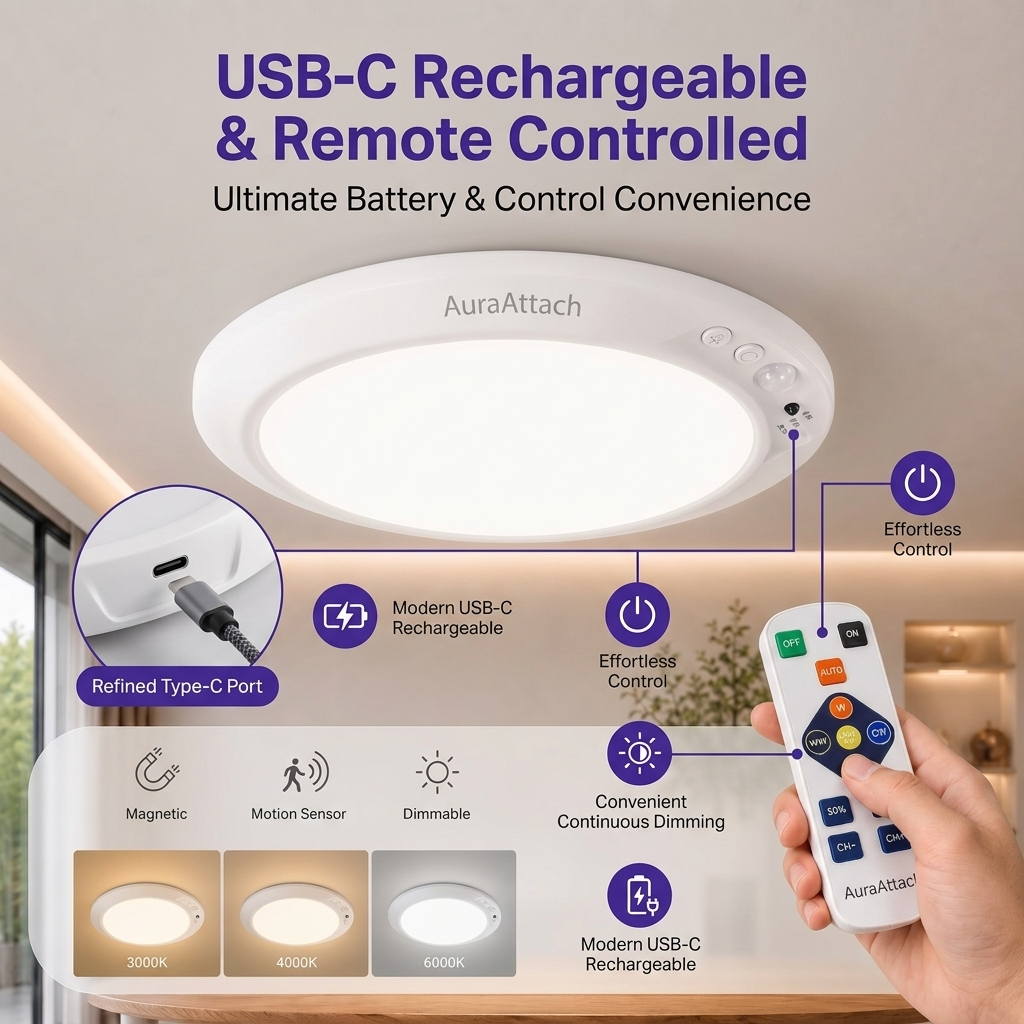 AuraAttach™ Magnetic Smart Light